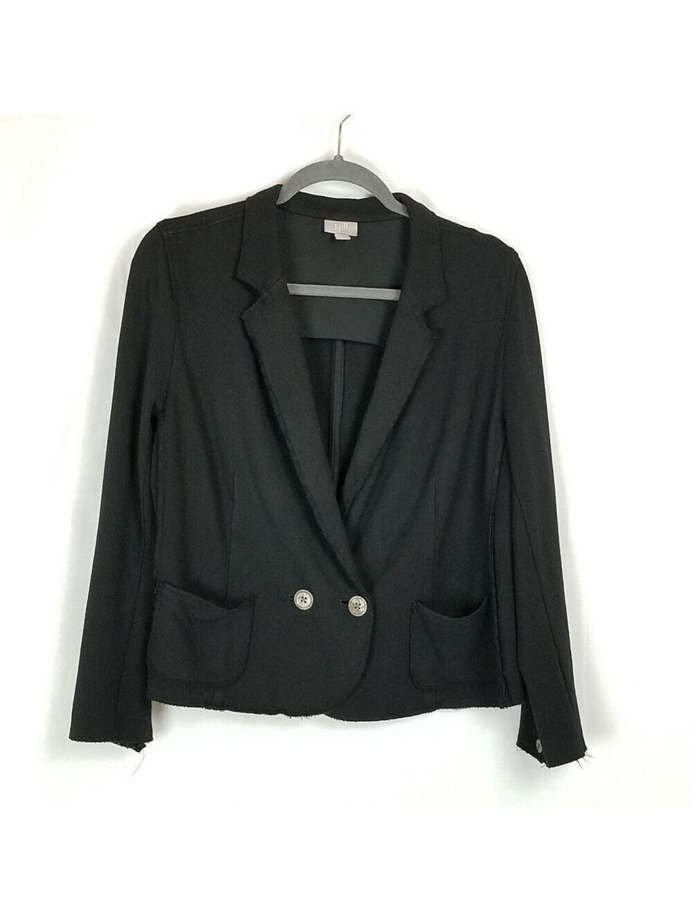 J. Jill soft black business blazer jacket sz PM
